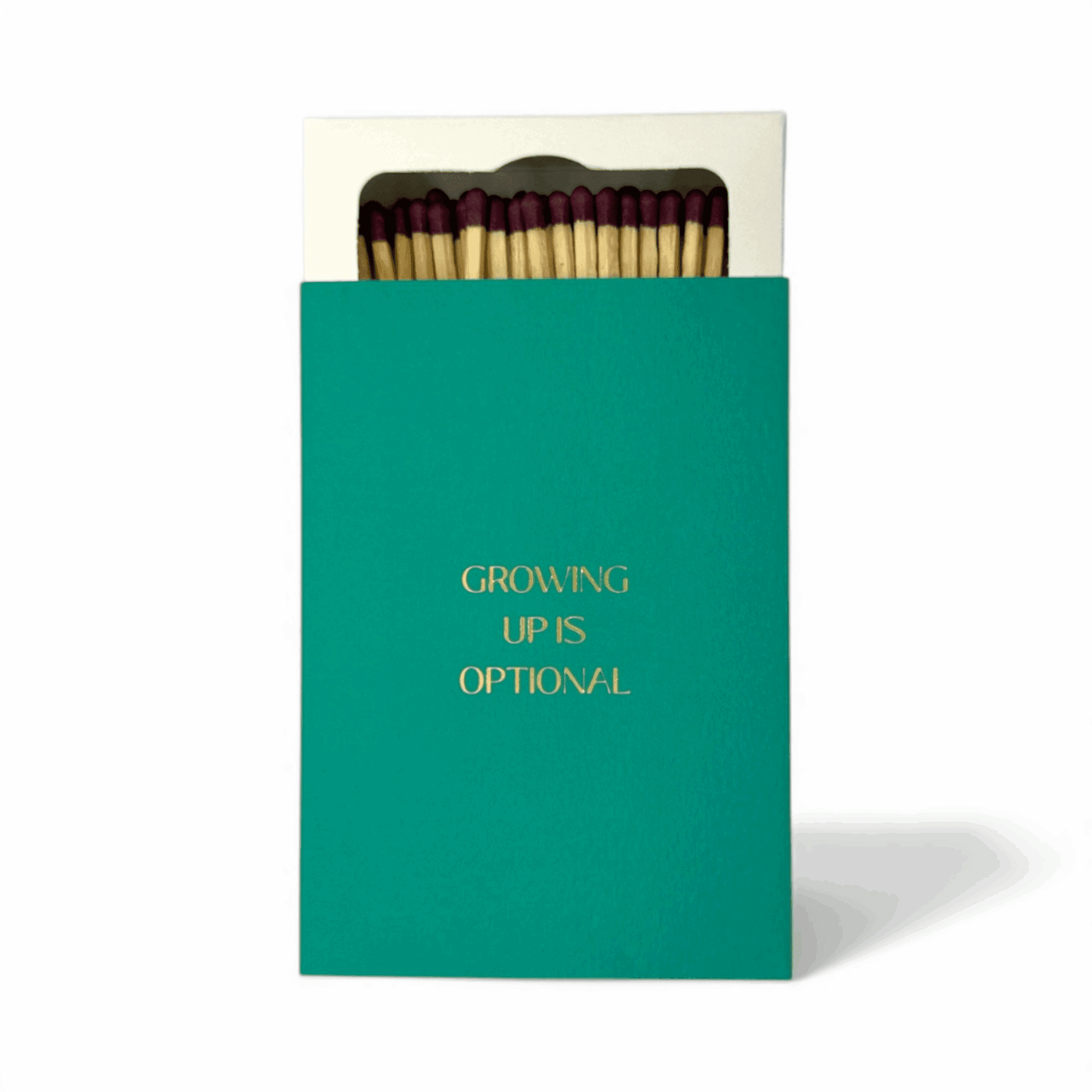 "Growing Up Is Optional" Matchbox