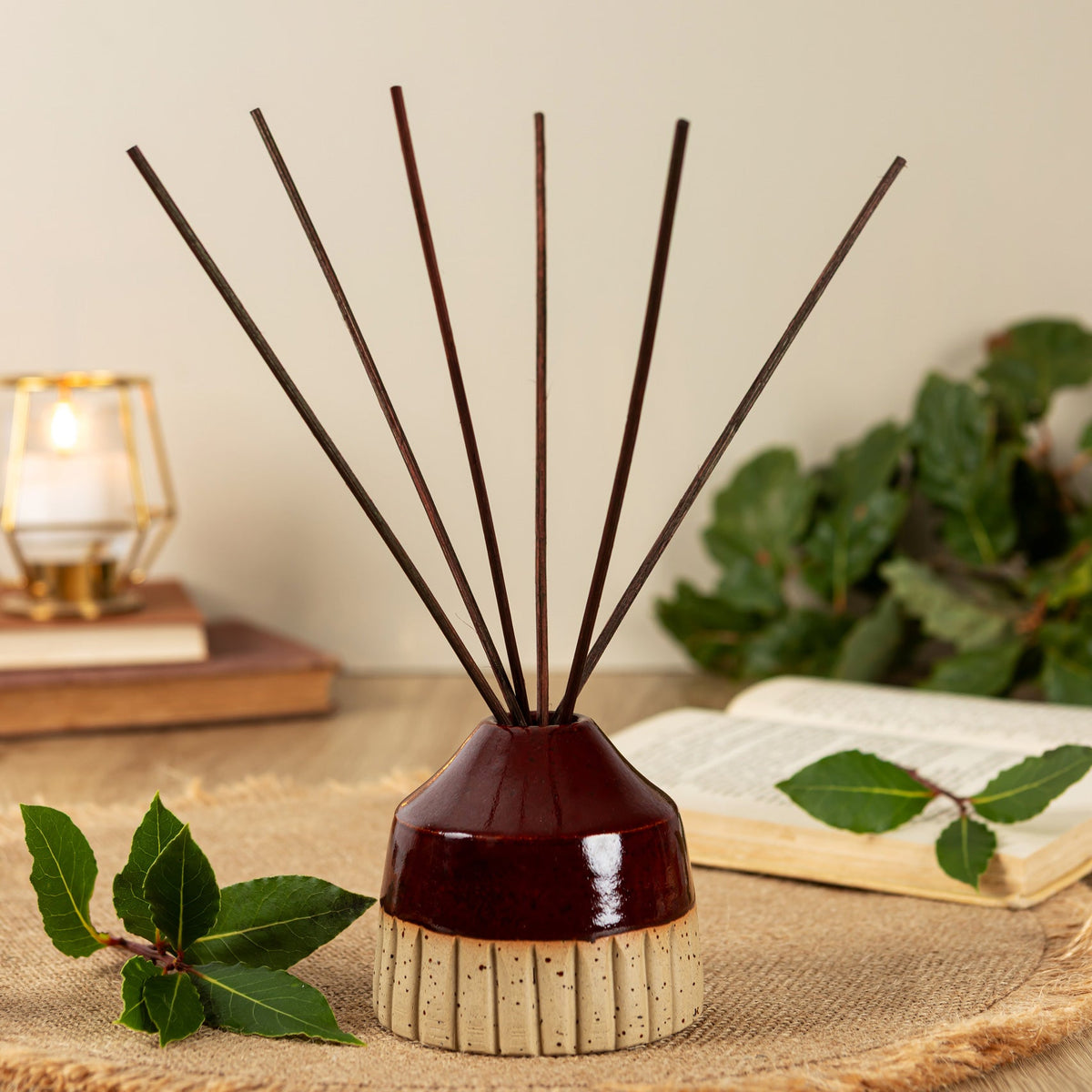 Burgundy Ceramic Diffuser