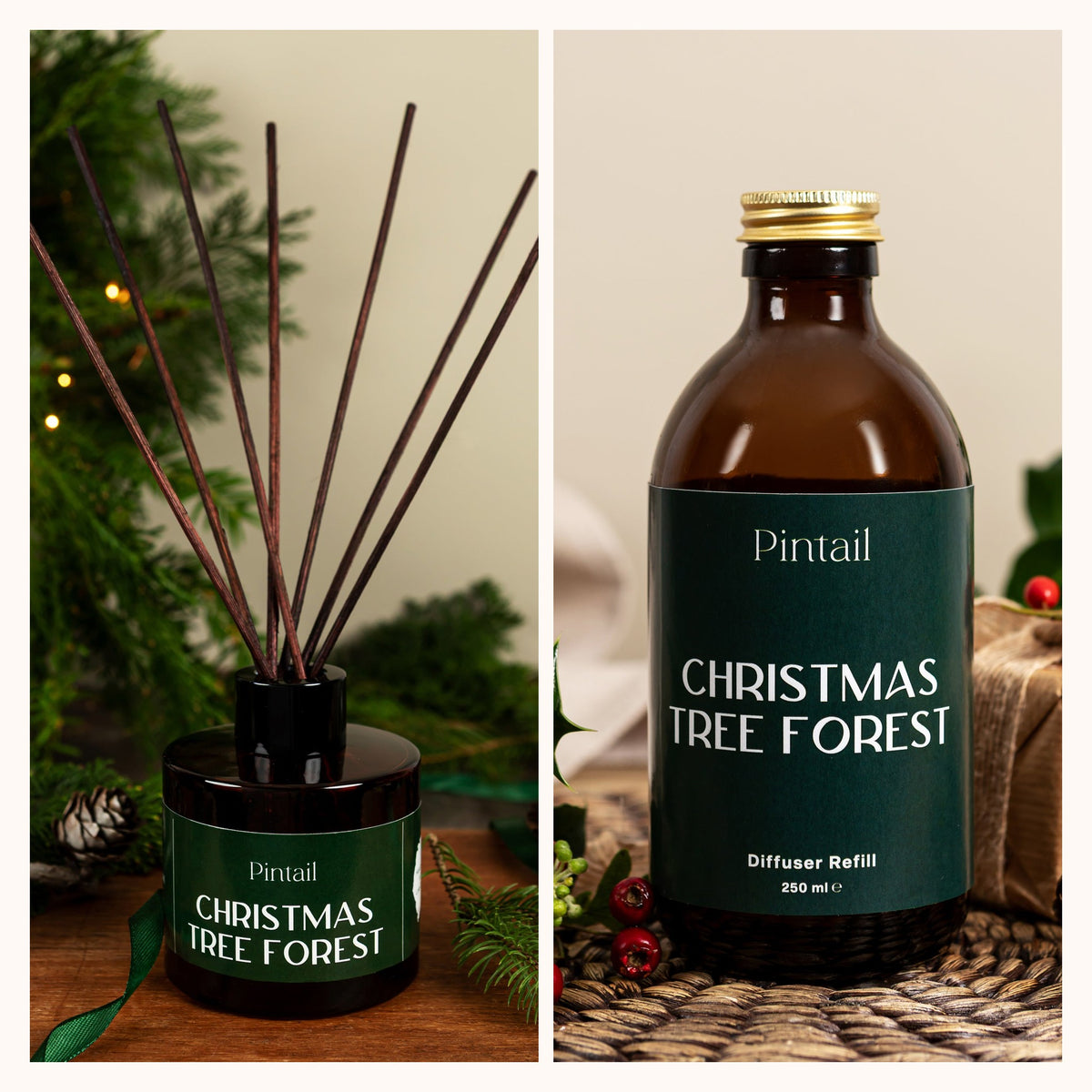 Christmas Tree Forest reed diffuser and refill