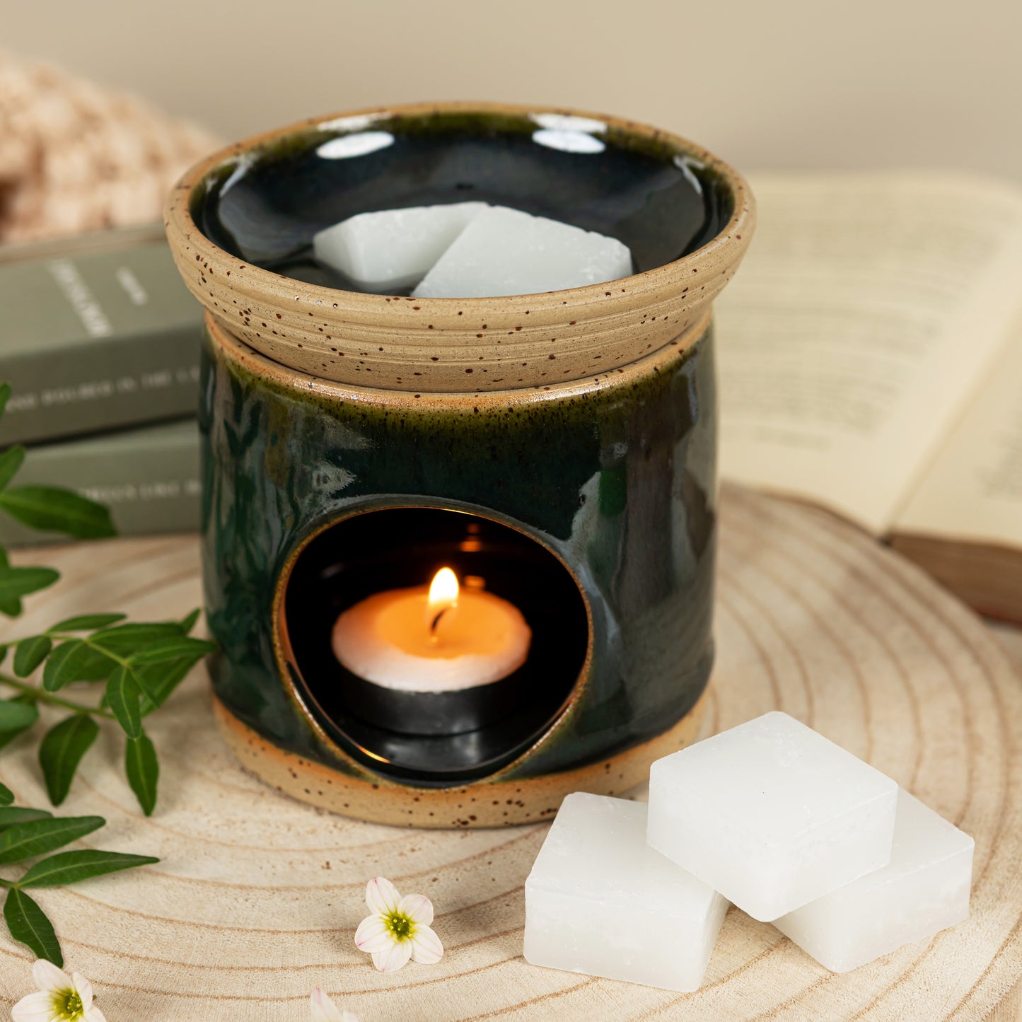 Green Wax Melt Burner