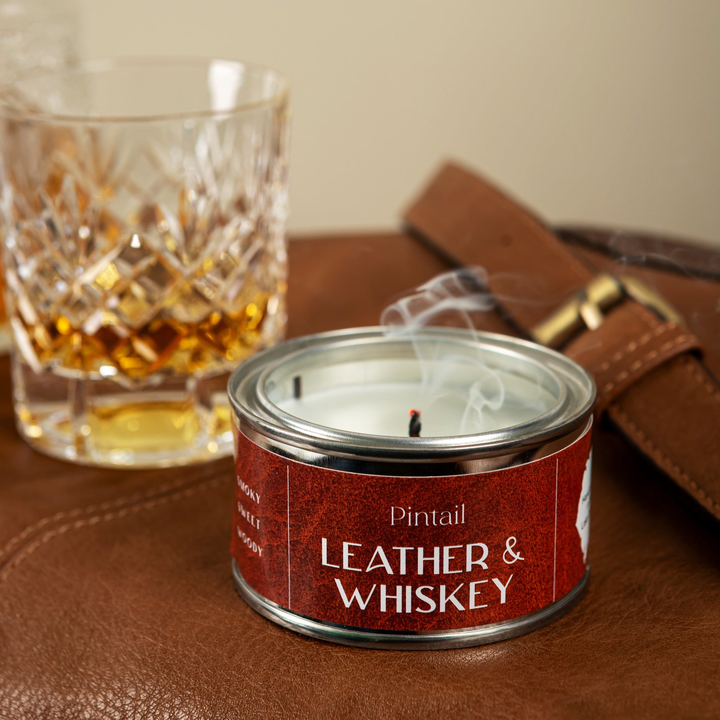 Leather & Whisky Paint Pot