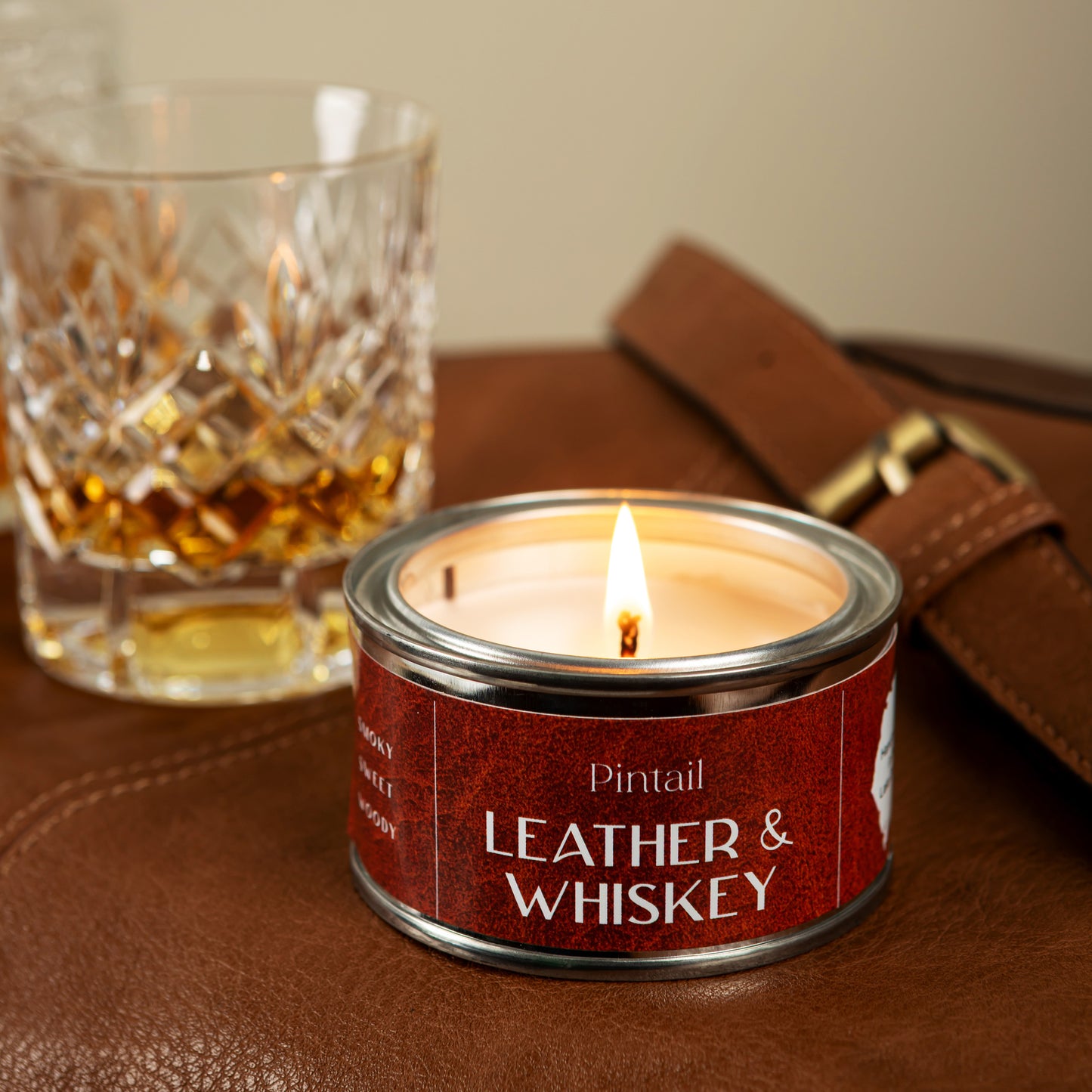 Leather & Whisky Paint Pot