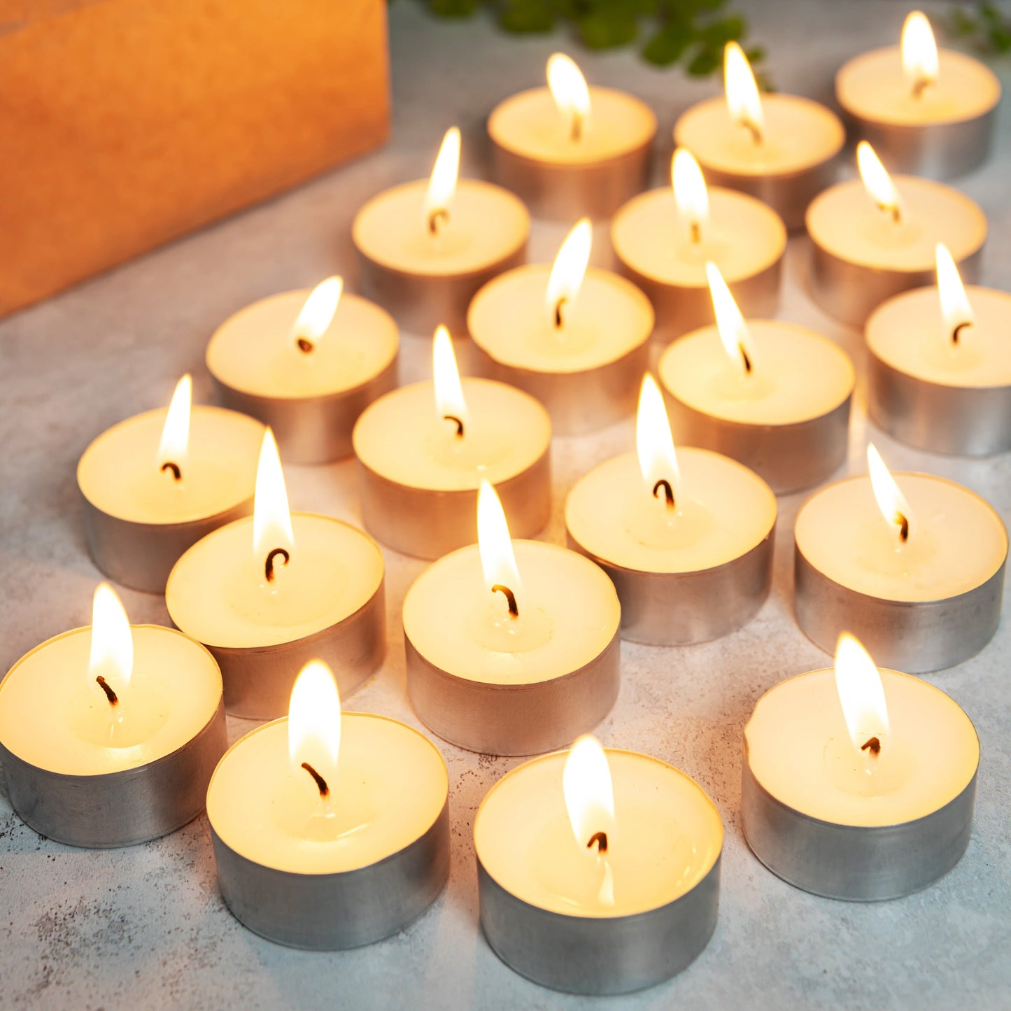 Unscented Recycled Wax Tea Lights - 24 Pack