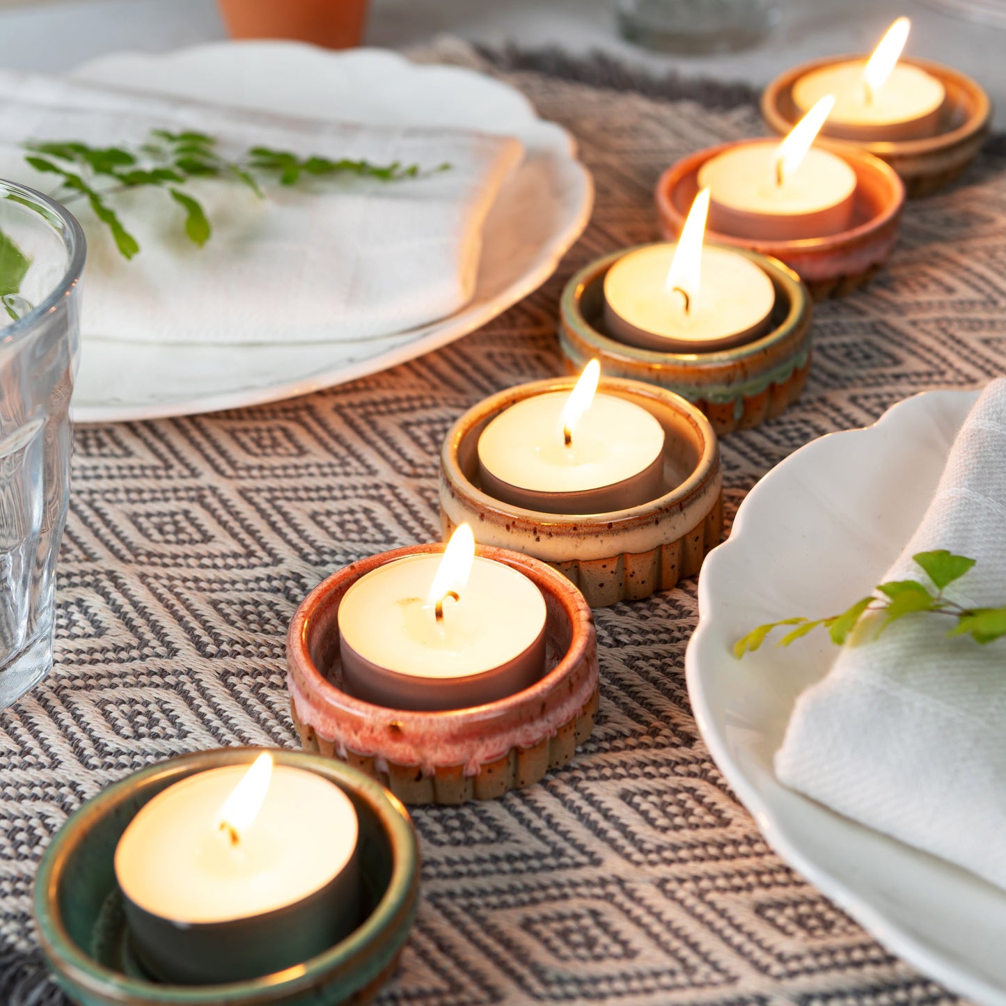 Unscented Recycled Wax Tea Lights - 24 Pack