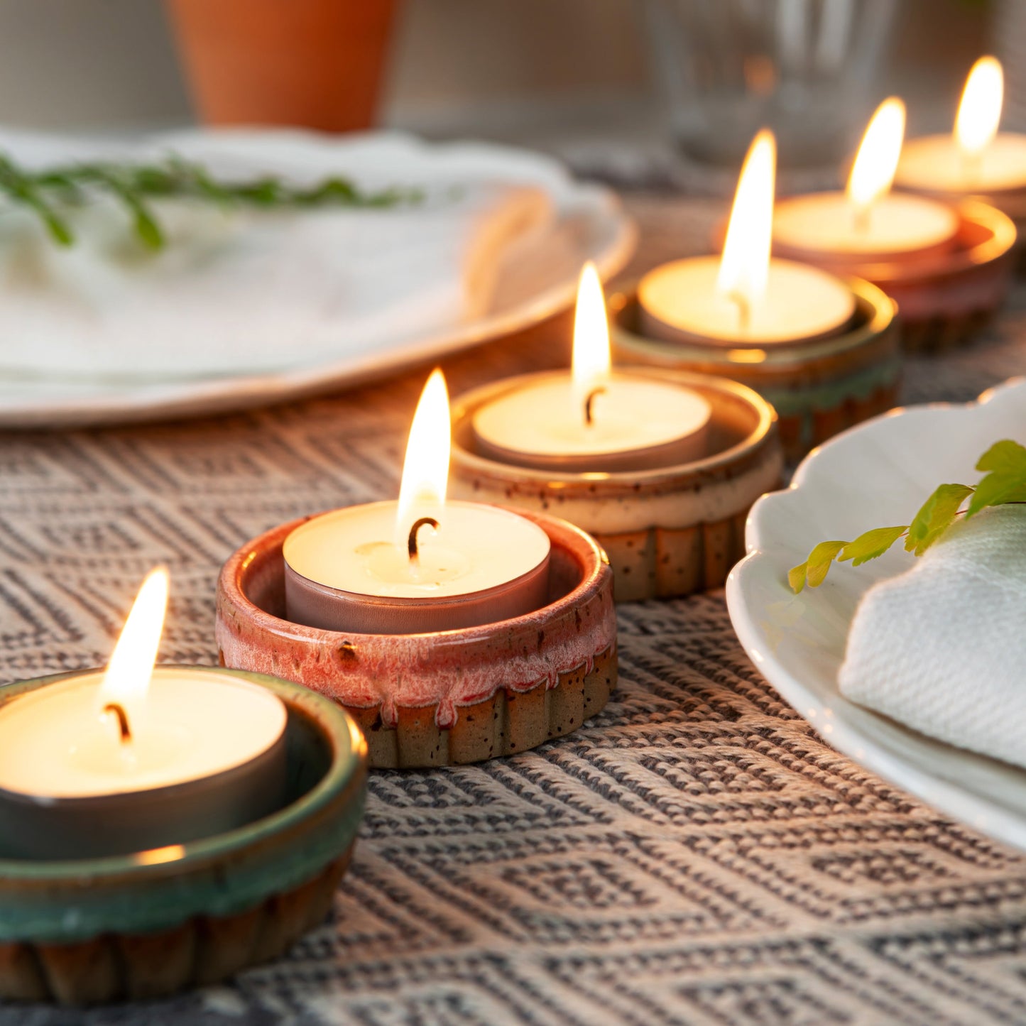 Unscented Recycled Wax Tea Lights - 24 Pack