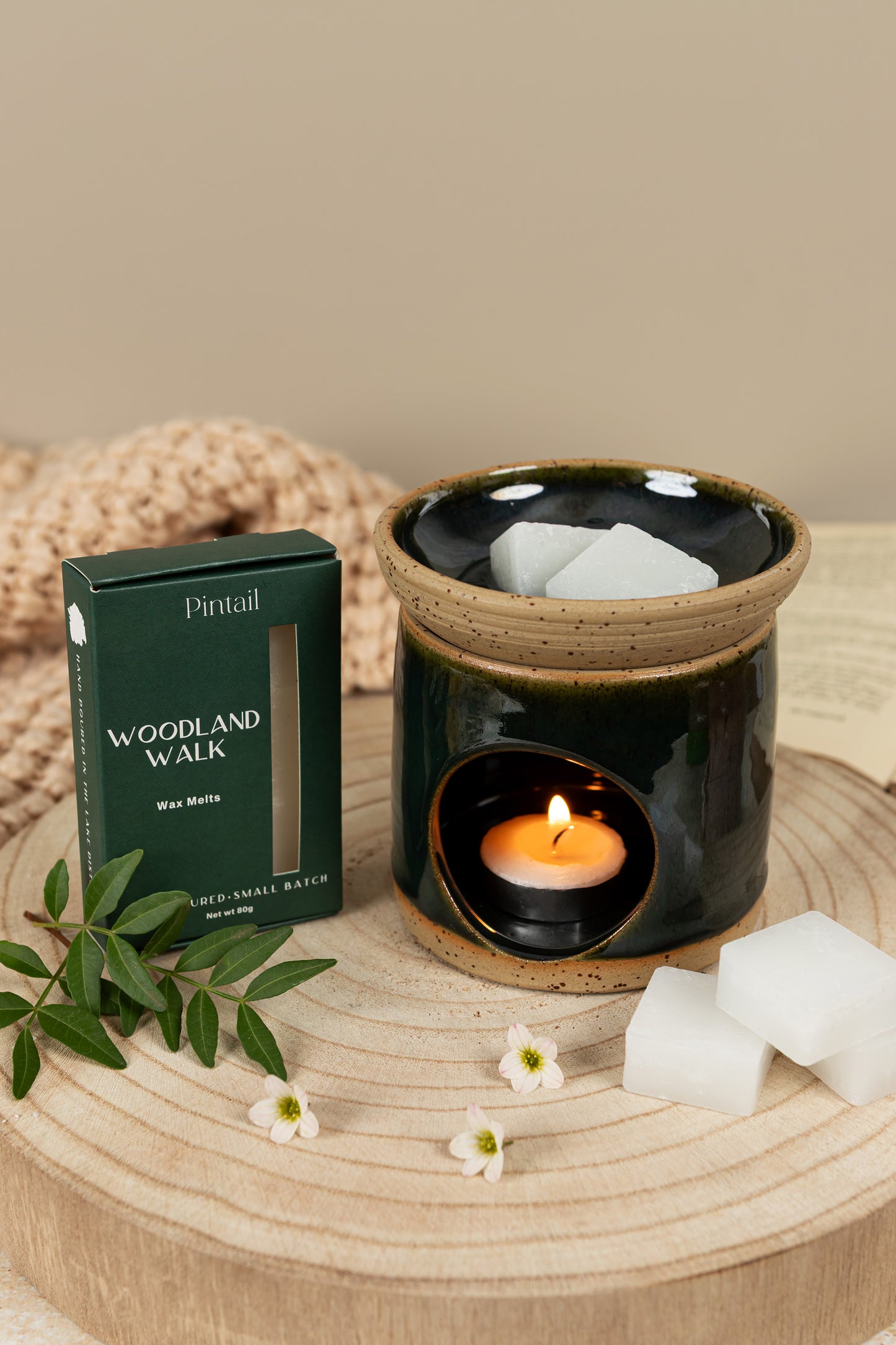 Green Wax Melt Burner