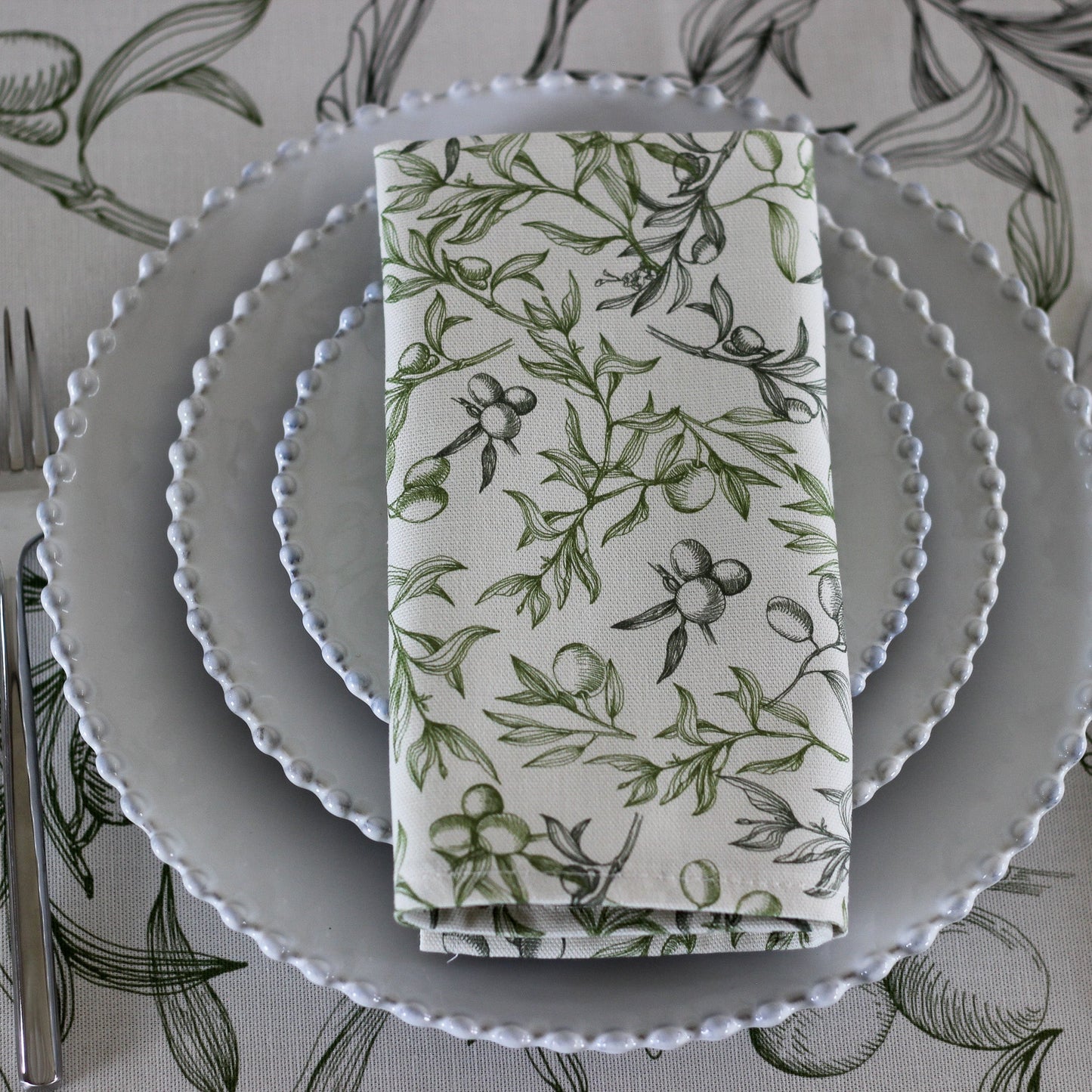 Botanical Tablecloth - Linen