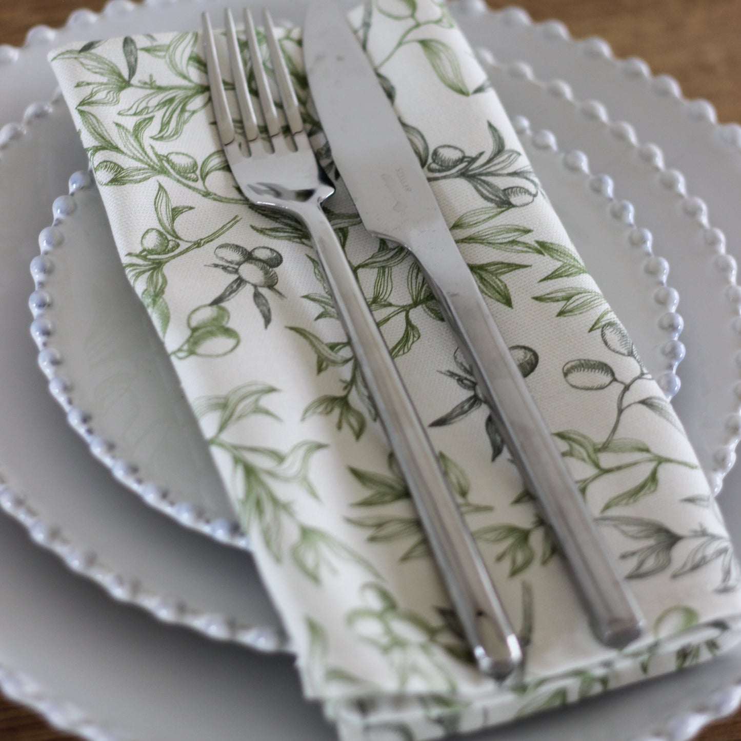 Botanical Linen Bundle - Table Runner and Four Napkins
