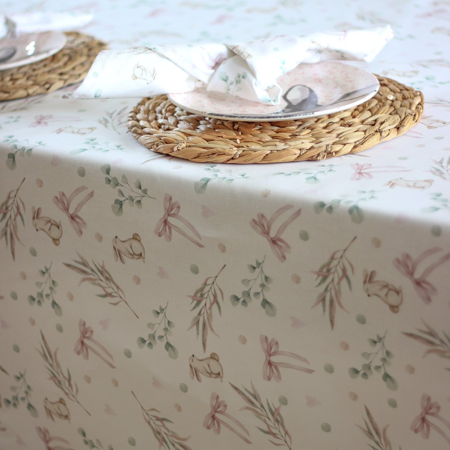 Bunnies and Bows Tablecloth